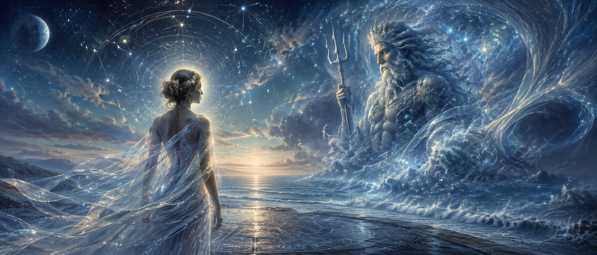 Ascendanten i aspekt til Neptun i horoskopet
