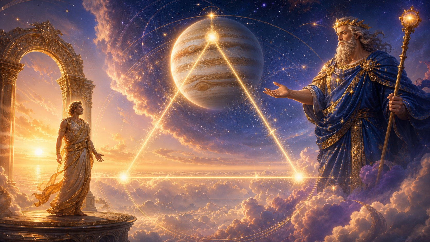 Ascendanten trigon Jupiter i horoskopet