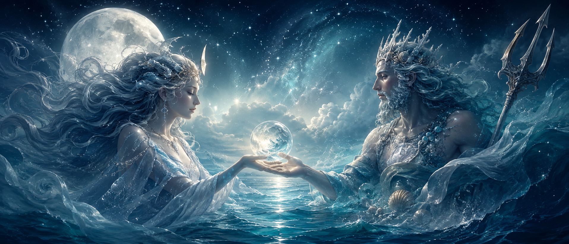 Månen trigon Neptun i horoskopet