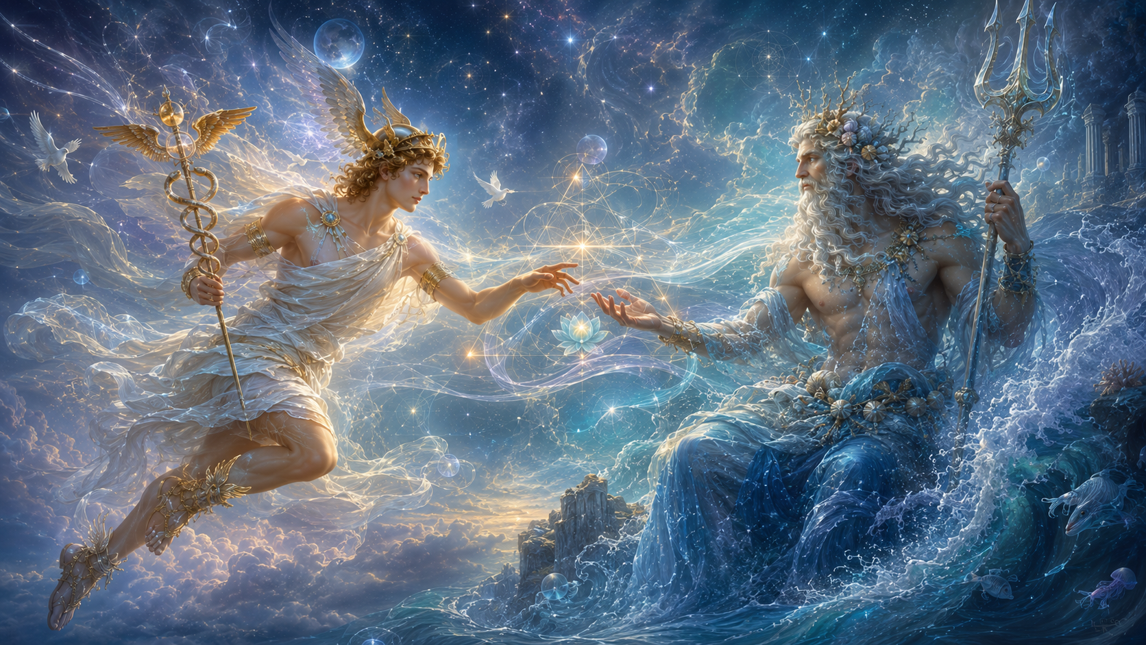 Merkur trigon Neptun i horoskopet