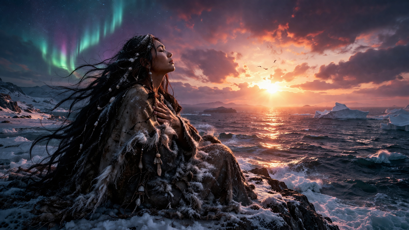 Sol i aspekt til Sedna